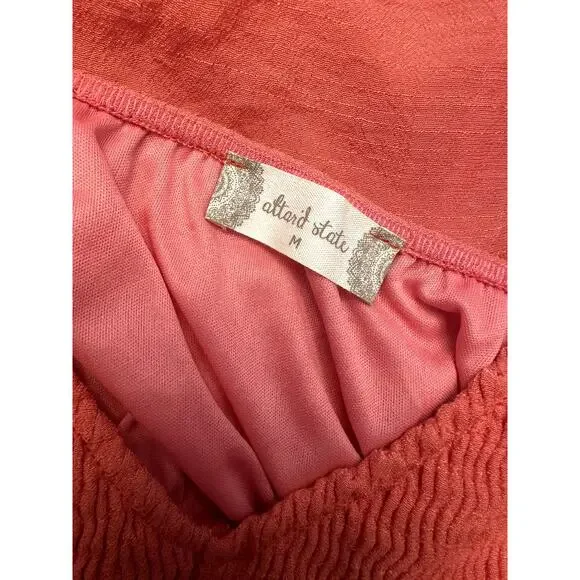 Altar'd State Sun Dress Pink Sleeveless Medium - Picture 2 of 5